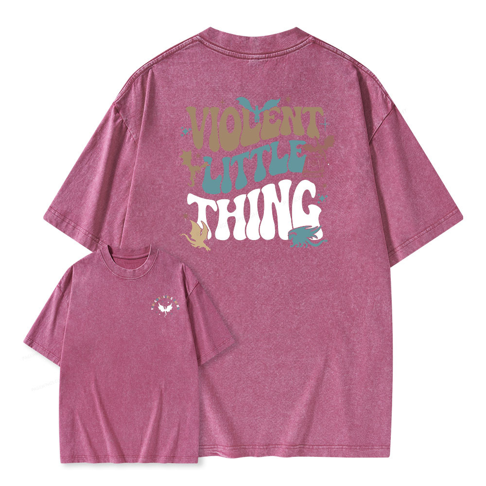 Pagewings Violent Little Thing Unisex Washed T-shirt