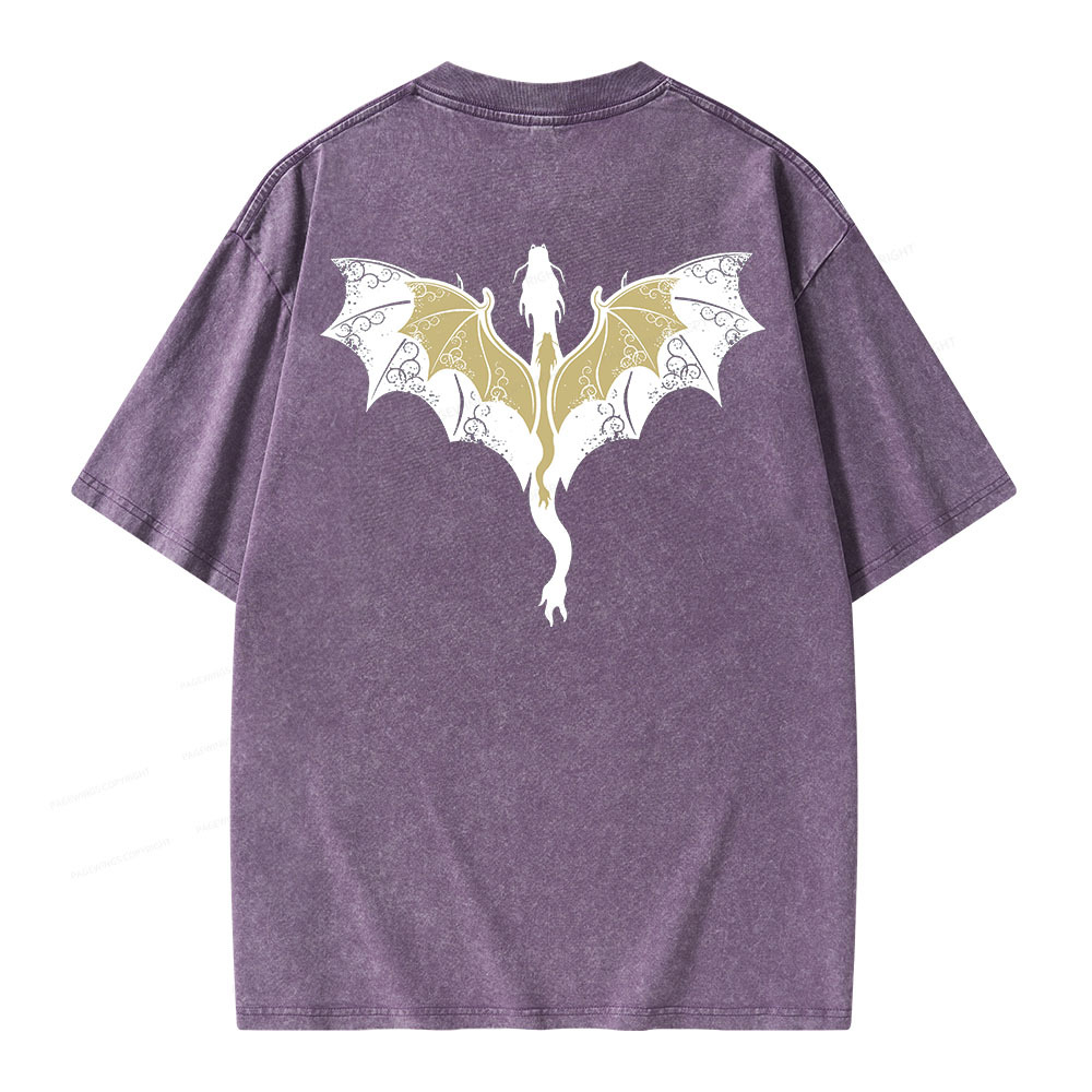 Pagewings Fourth Wing Unisex Washed T-shirt