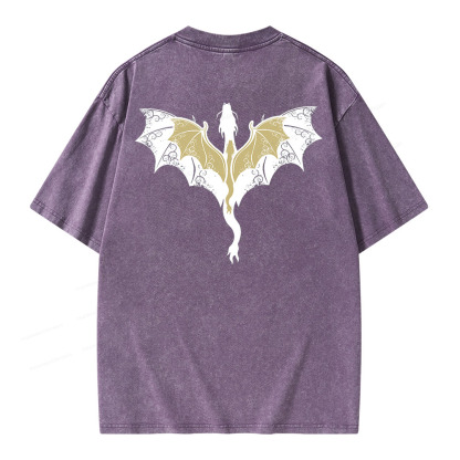 Pagewings Fourth Wing Unisex Washed T-shirt
