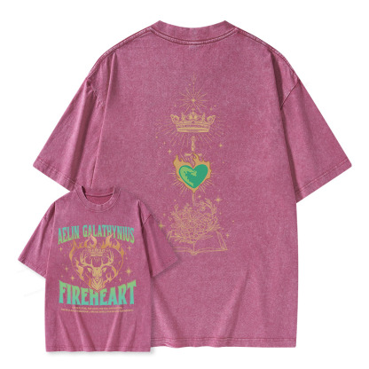Pagewings Aelin Galathynius Fireheart Unisex Washed T-shirt