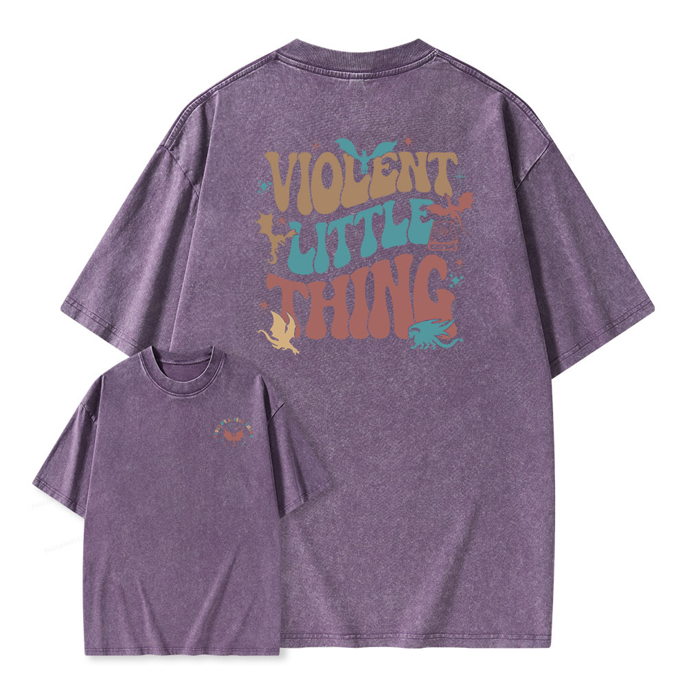 Pagewings Violent Little Thing Unisex Washed T-shirt