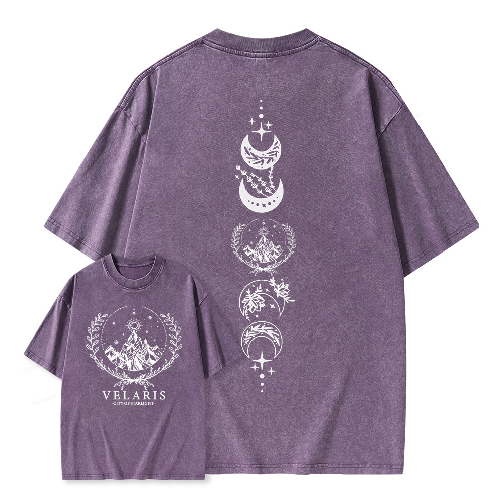 Pagewings Thorns And Roses Court Of Dreams Unisex Washed T-shirt