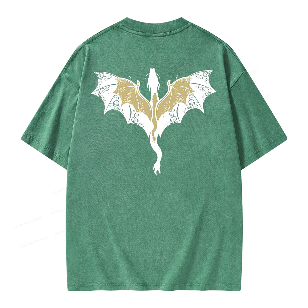 Pagewings Fourth Wing Unisex Washed T-shirt