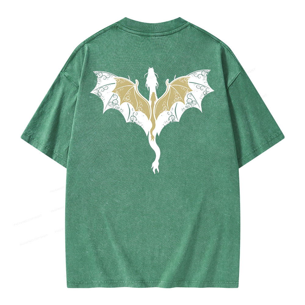 Pagewings Fourth Wing Unisex Washed T-shirt