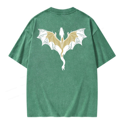 Pagewings Fourth Wing Unisex Washed T-shirt