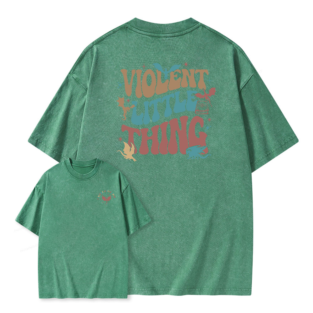 Pagewings Violent Little Thing Unisex Washed T-shirt