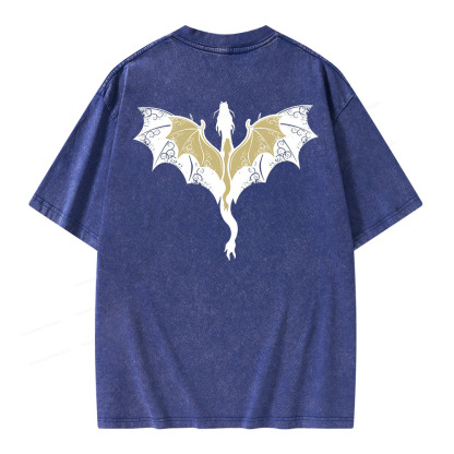 Pagewings Fourth Wing Unisex Washed T-shirt