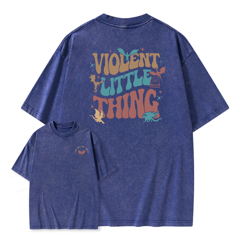 Pagewings Violent Little Thing Unisex Washed T-shirt