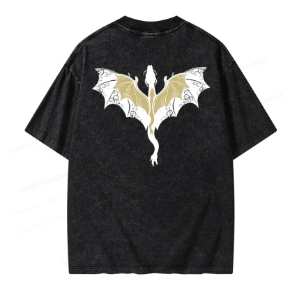Pagewings Fourth Wing Unisex Washed T-shirt