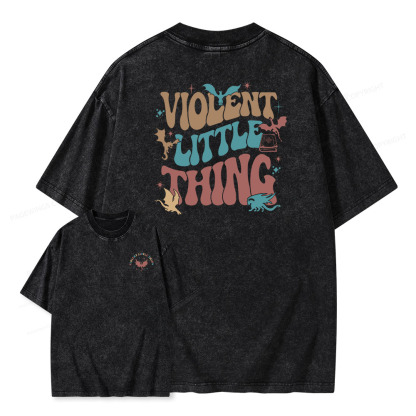 Pagewings Violent Little Thing Unisex Washed T-shirt
