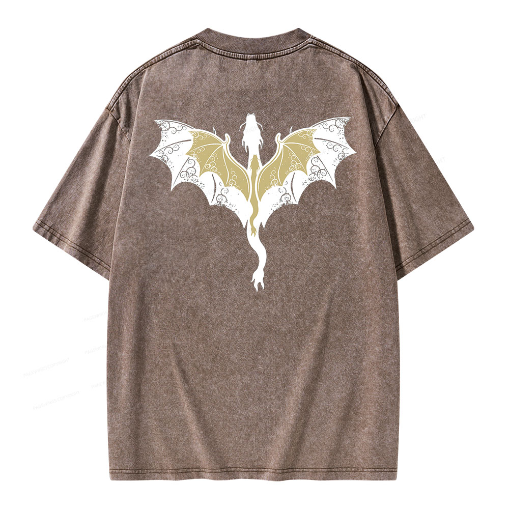 Pagewings Fourth Wing Unisex Washed T-shirt