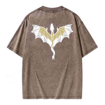 Pagewings Fourth Wing Unisex Washed T-shirt