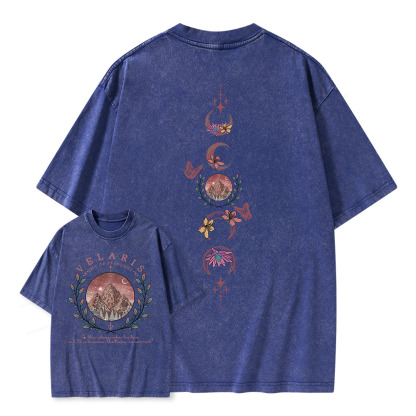 Pagewings Velaris City Of Starlight Unisex Washed T-shirt