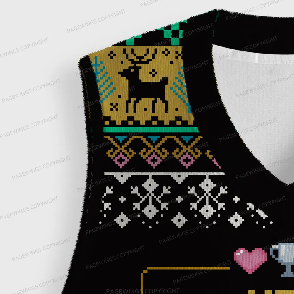 Pagewings New Achievement Unisex V-Neck Ugly Knit Vest