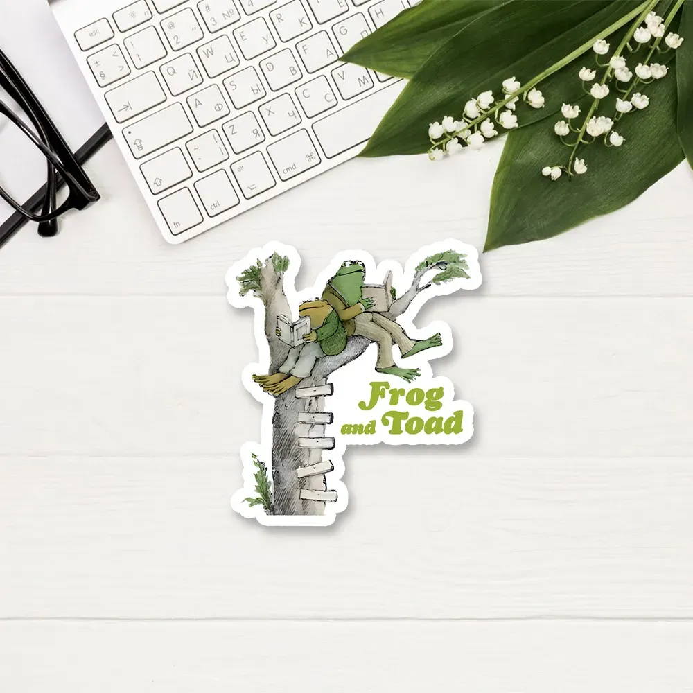 Pagewing Frog and Toad Old Book Sticker
