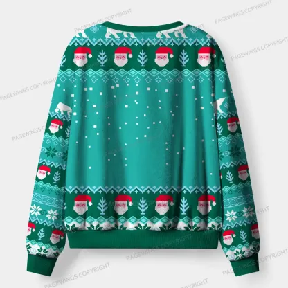 Pagewings  Christmas Book Dragon Unisex Flannel Pajama Set