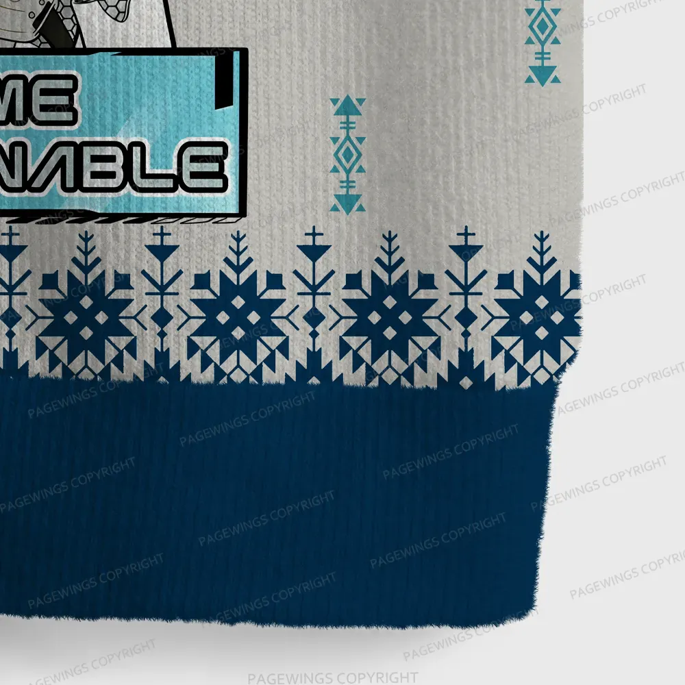 Pagewings Become Ungovernable Unisex V-Neck Ugly Knit Vest