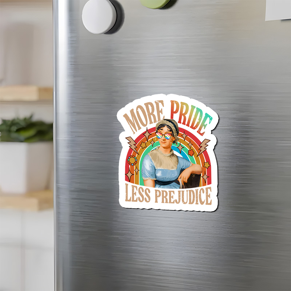 Pagewings More Pride Less Prejudice Fridge Magnet