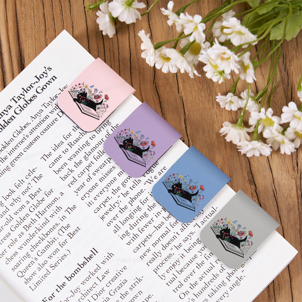 Pagewings Cute Book Cat Magnetic Bookmark