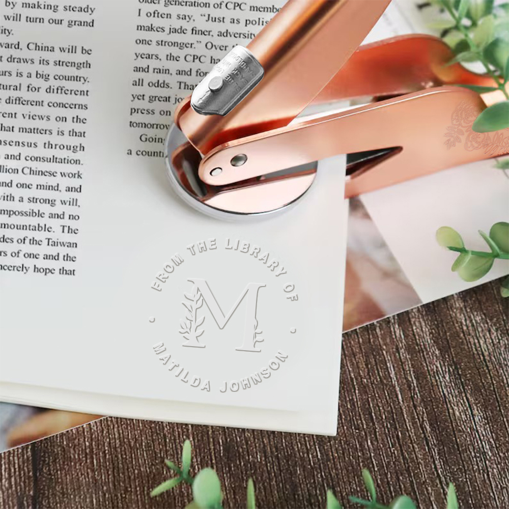 Pagewings Personalized Name Book Lovers Letter Gift Book Embosser