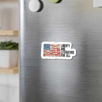 Pagewings Liberty And Literature For All Fridge Magnet