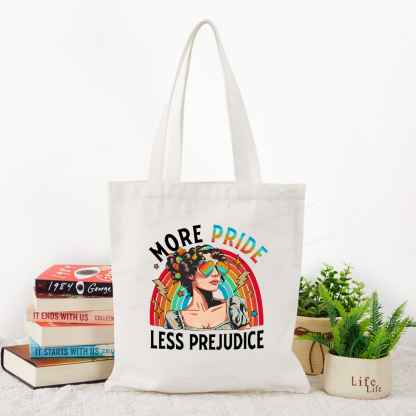 Pagewings More Pride Less Prejudice Tote Bag