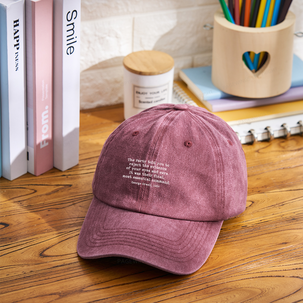 Pagewings It Was Their Final Most Essential Command Washed Cap