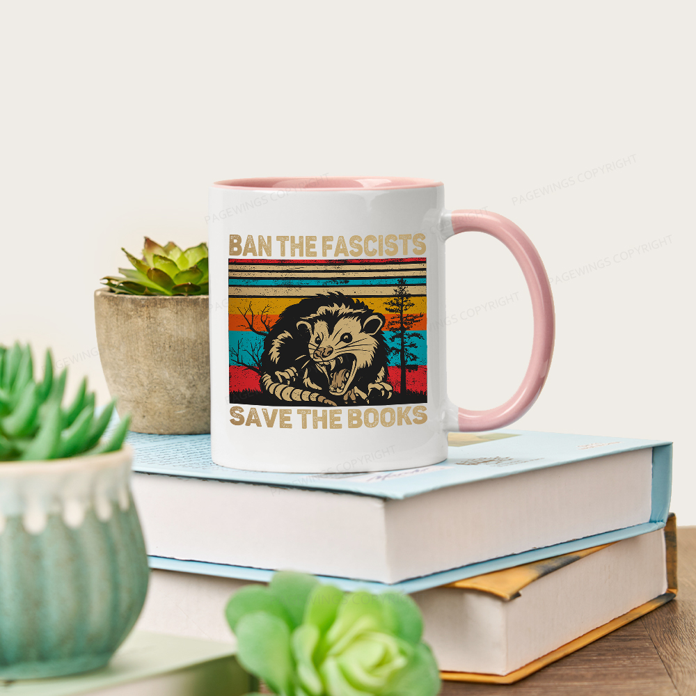 Pagewings Ban The Fascists Save The Books Mug