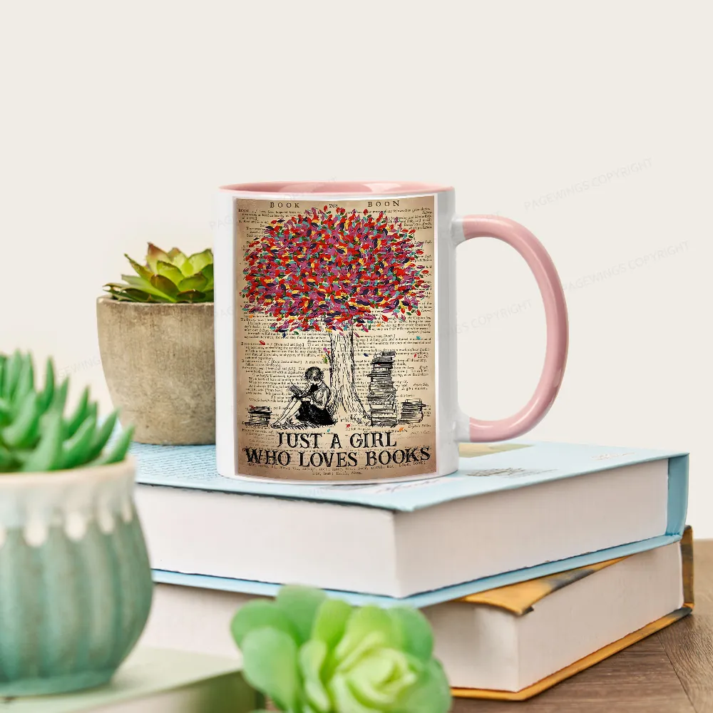 Pagewings Just A Girl Who Loves Books Mug