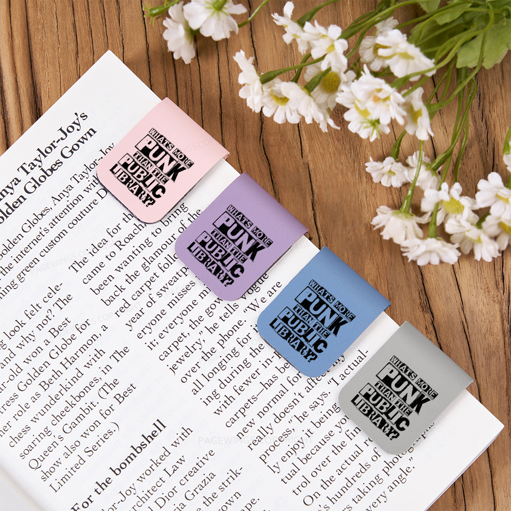 Pagewings What‘s More Punk Than the Public Library Magnetic Bookmark