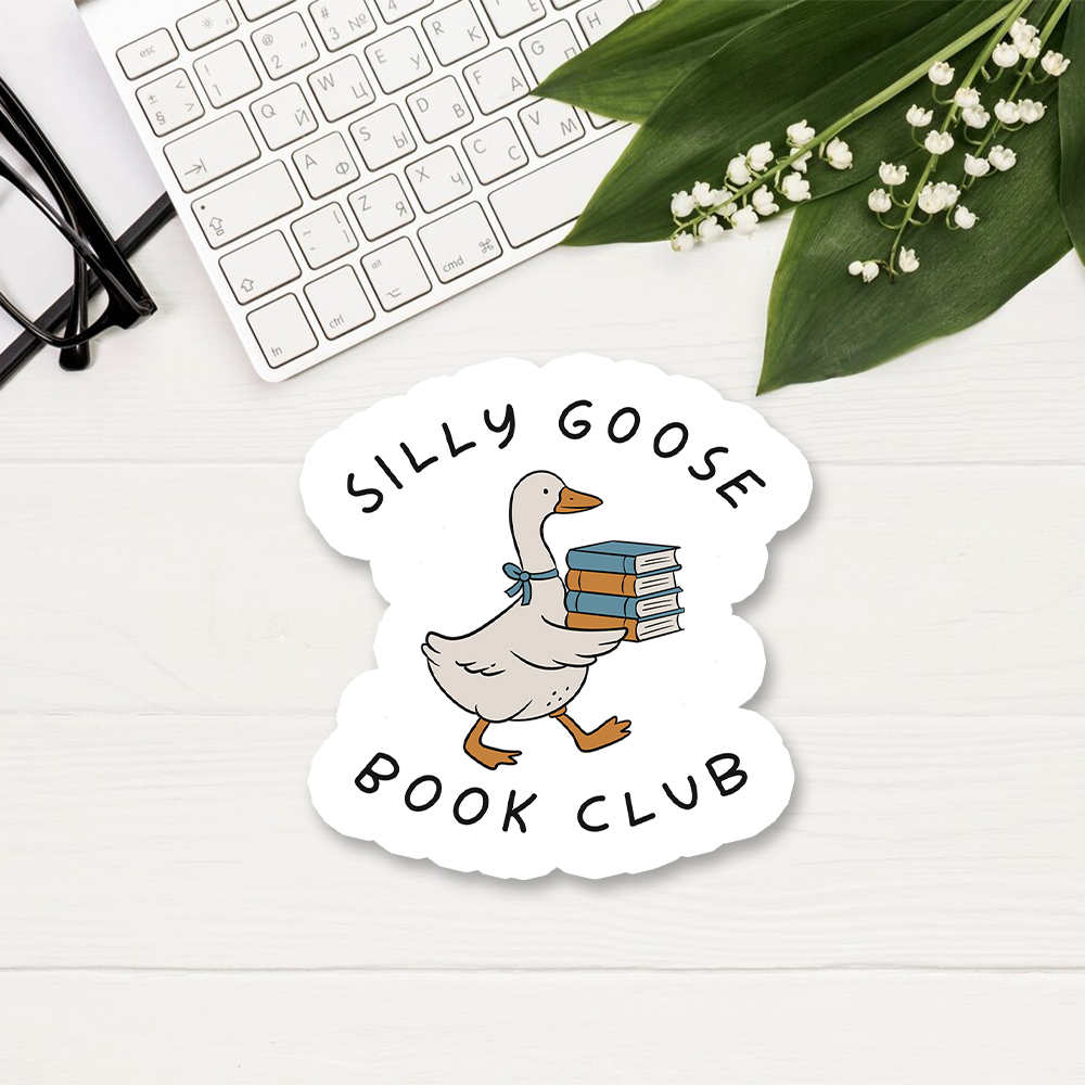 Pagewings Silly Goose Book Club Sticker