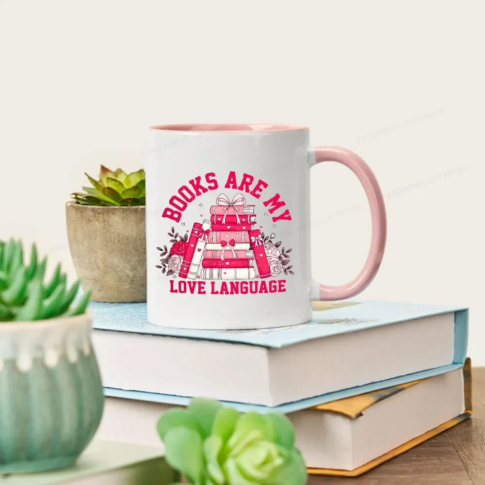 Pagewings Books Are My Love Language Mug