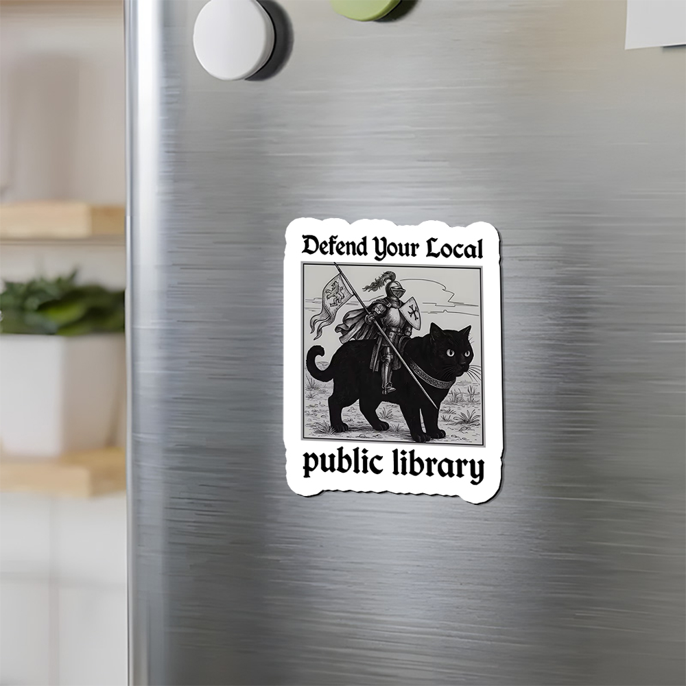 Pagewings Defend Your Local public library Fridge Magnet
