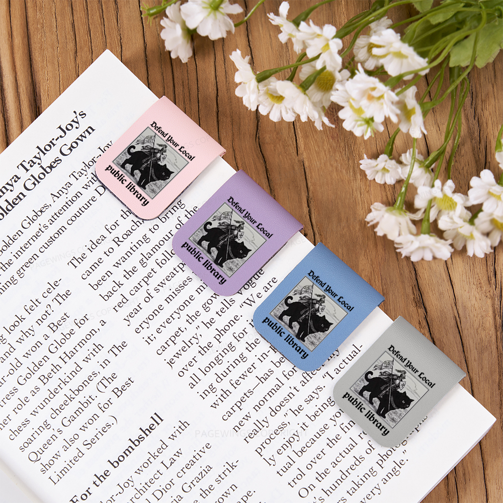 Pagewings Defend Your Local public library Magnetic Bookmark