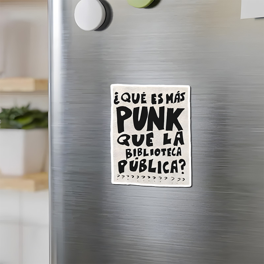 Pagewings What's More Punk Than The Public Library Fridge Magnet