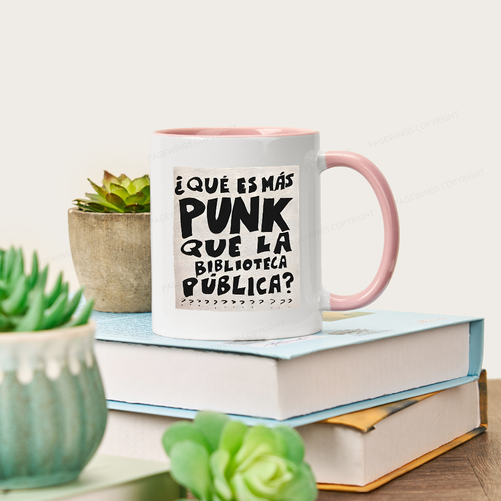 Pagewings What's More Punk Than The Public Library Mug