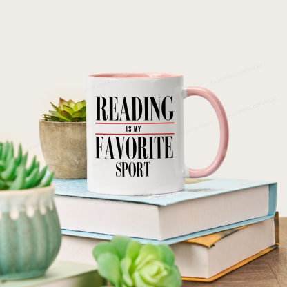 Pagewings Reading Is My Favorite Sport Mug
