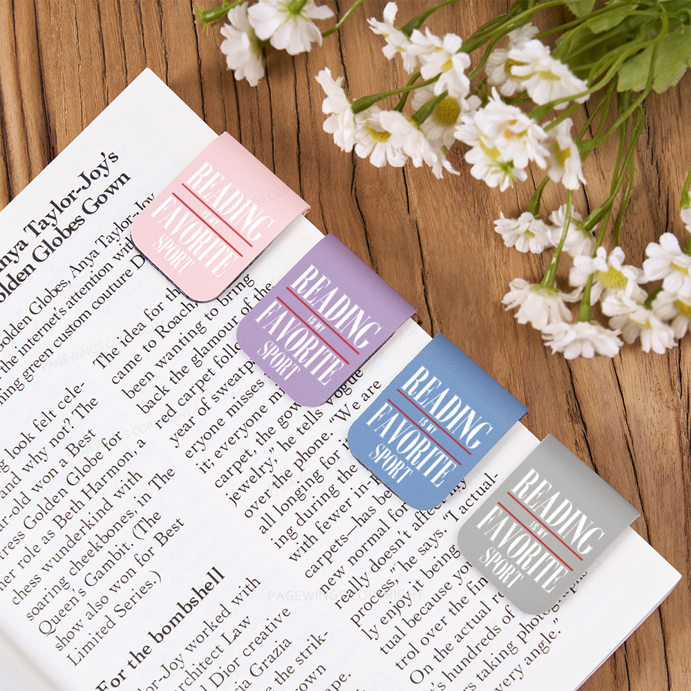 Pagewings Reading Is My Favorite Sport Magnetic Bookmark