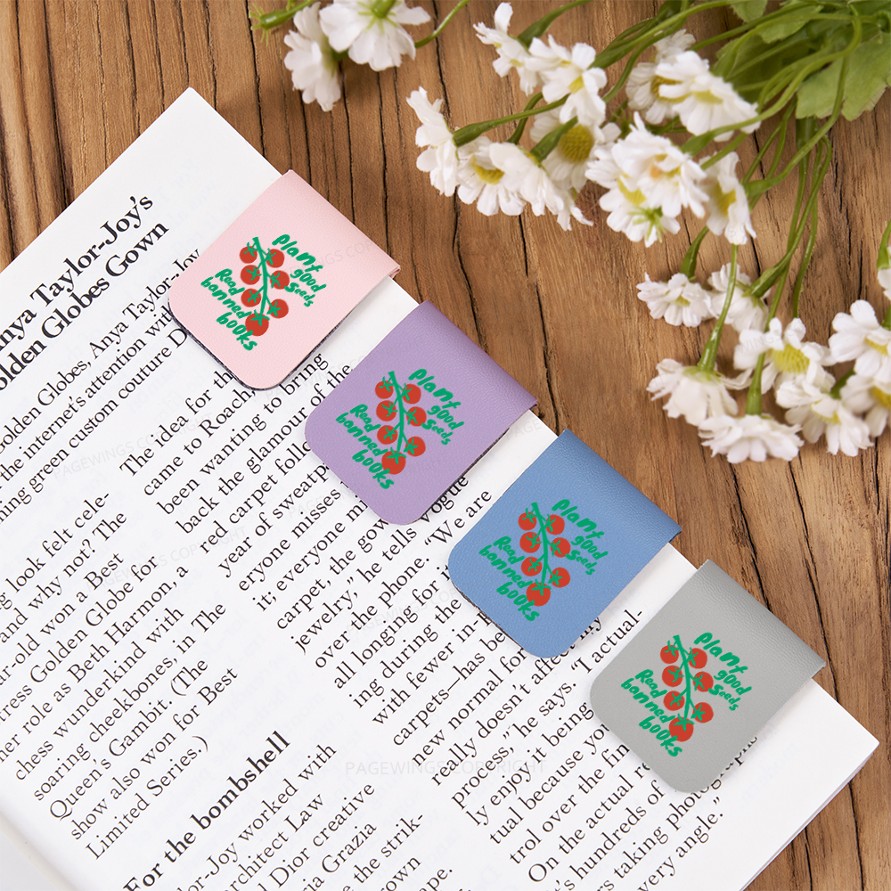 Pagewings Plant Good Seeds Read Banned Books Magnetic Bookmark