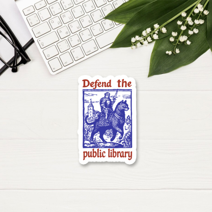 Pagewings Defend the Public Library Parks Sticker
