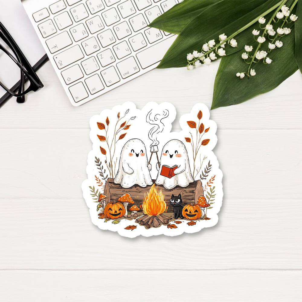 Pagewings Cute Ghost Halloween Sticker