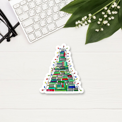 Pagewings Christmas Book Tree Sticker