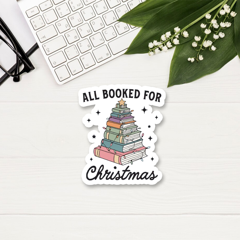 Pagewings All Booked For Christmas Sticker
