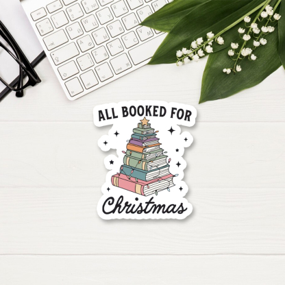 Pagewings All Booked For Christmas Sticker