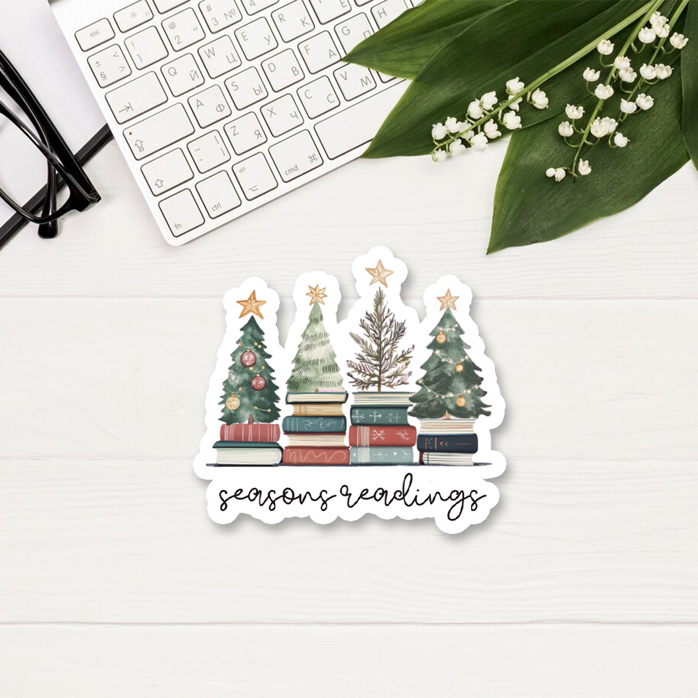 Pagewings Bookish Christmas Sticker