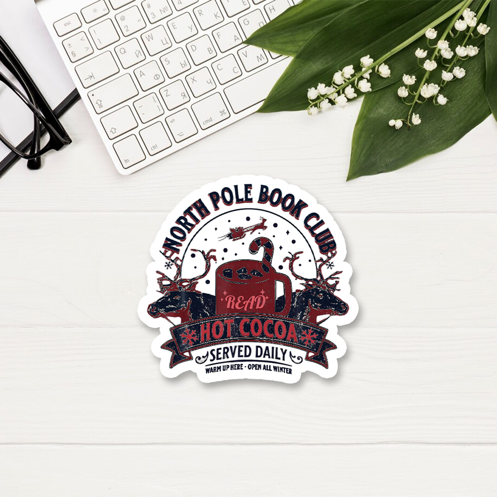 Pagewings North Pole Book Club Sticker