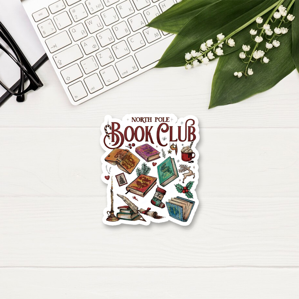 Pagewings SJM Book Club Christmas Sticker