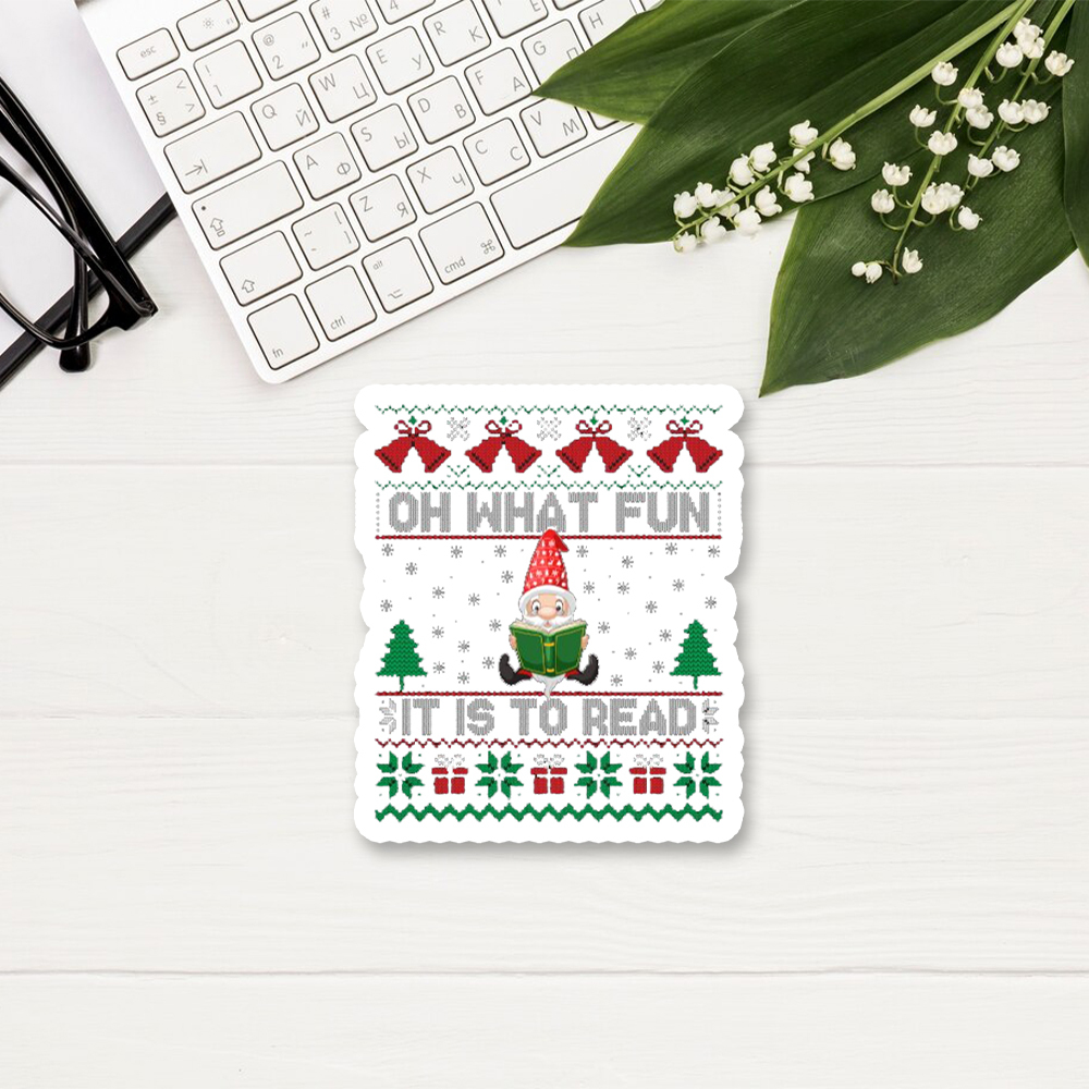 Pagewings Oh What Fun It Is To Read Sticker