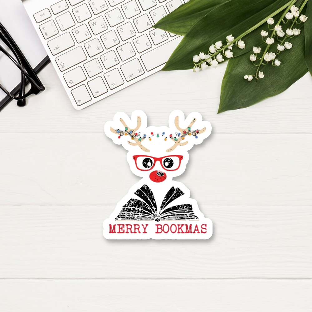 Pagewings Christmas Reindeer Reading Sticker