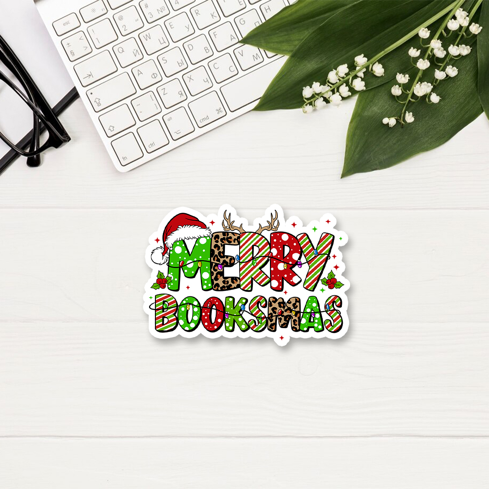 Pagewings Merry Booksmas Sticker